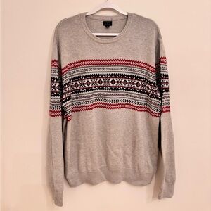 Men’s JCREW Cotton Fair Isle sweater